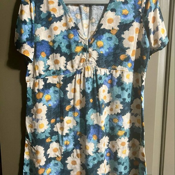 πΌ Watercolor Garden Day Dress β Reitmans β Size L - Picture 1 of 5